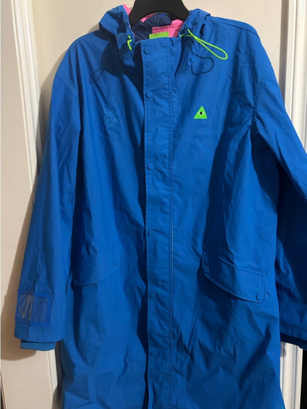Cash by Cash App Blue Utility Hooded Jacket - Men's  Weather-Resistant Coat